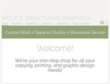Tablet Screenshot of grantlandgraphics.com